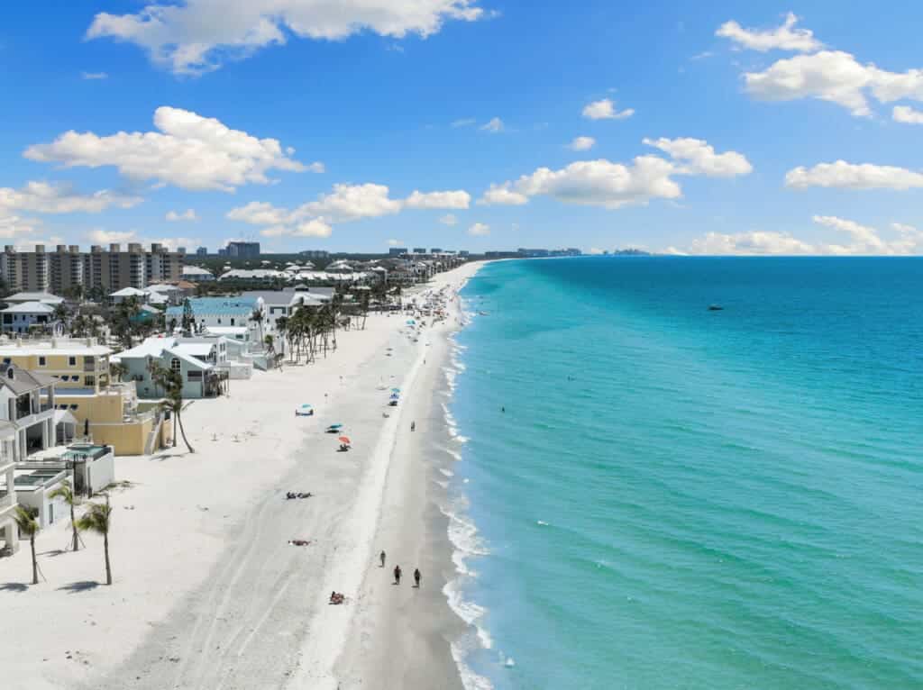 turquoise waters along Bonita Beach
