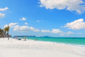 clear sky over Bonita Beach in Bonita Springs